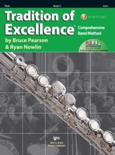 Tradition of Excellence Book #3 Flute band method book cover